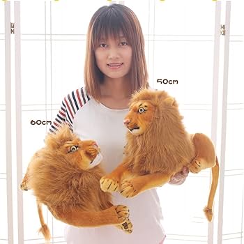 ライオン 超特大サイズ ぬいぐるみ 全長100cm Amazon.co.jp: ライオン縫いぐるみ リアル 特大 ぬいぐるみ 獅子